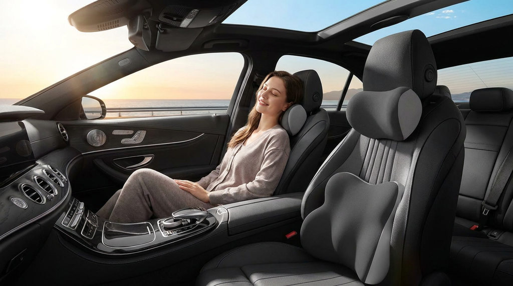 Ensemble de support de tête et lombaire pour voiture